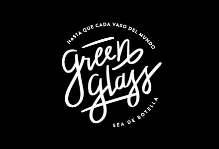 logo green glass startup chilena