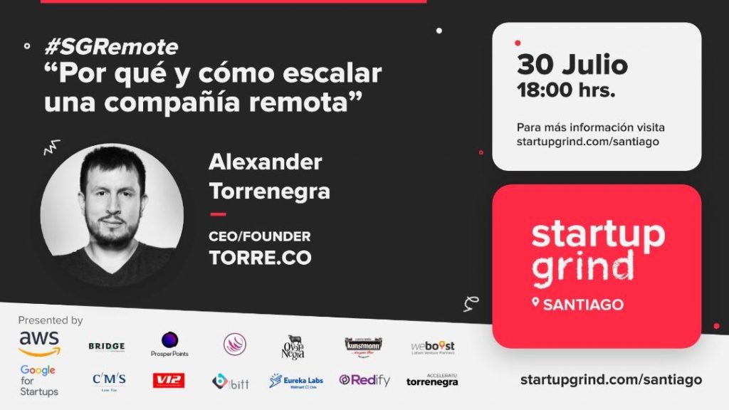 webinar escalar compañia remota startup grind